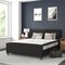 Flash Furniture Queen Size Black Fabric Platform Bed & Mattress HG-BM10-23-GG - alternate 1